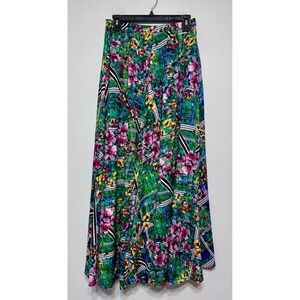 Cupio Dopamine Dressing Tropical Maxi Skirt Small Maximalist Y2K Festival Resort